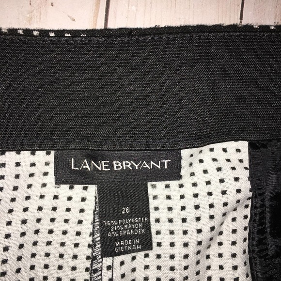 Lane Bryant Knit Mini Dot Wide Leg PANT Belted - Picture 3 of 8